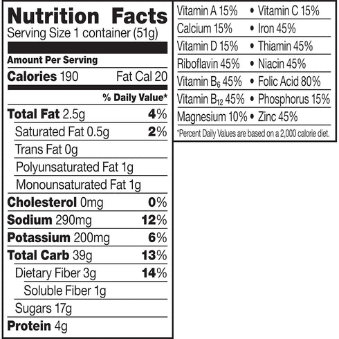1.8 oz (12-Count) Honey Nut Cheerios Cups, Cereal with Oats, Gluten Free