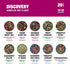 Set, 200 Pack 20 Tiesta Tea - Discovery Sampler Dry Flight Loose Leaf, High to No Caffeine, Hot & Iced Up to Cups, Tea