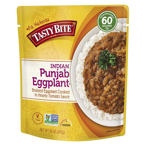 Tasty Bite Entree Indian Cuisine Punjab Eggplant, 10 Ounce