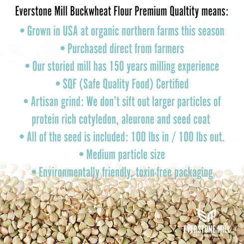 5 LBS Buckwheat Flour | | Premium Quality Organic | Medium Dark | Fine Grind