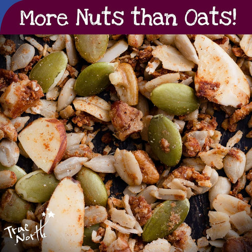 12 oz. (Pack 2) True North Granola Low Sugar Granola, First Date, Maple Pecan, Rich in Protein, Gluten Free, Vegan