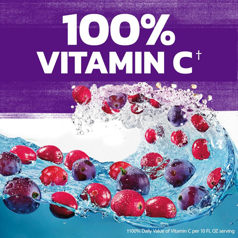 10 Oz 6 Count Ocean Spray Cran-Grape Cranberry Grape Juice Drinks, Fl Bottles