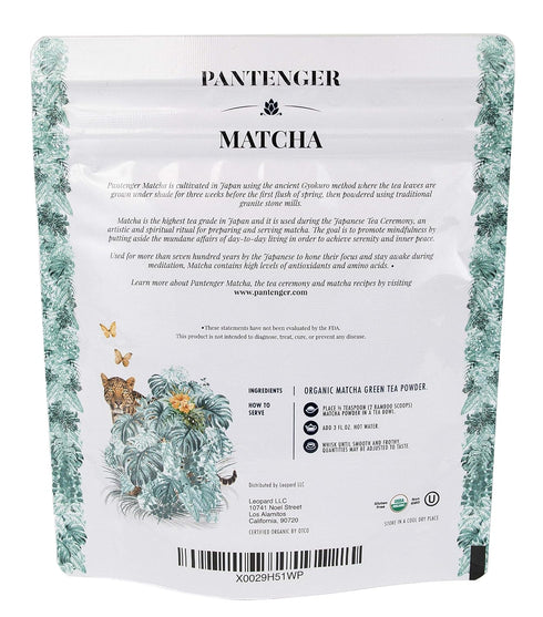 Organic Ceremonial Grade Matcha, Emerald Green, Creamy & Sweet, Japanese First Harvest by Pantenger