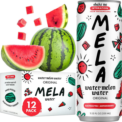Mela Watermelon Water - Watermelon Juice, 100 Percent Natural Fruit Juice with