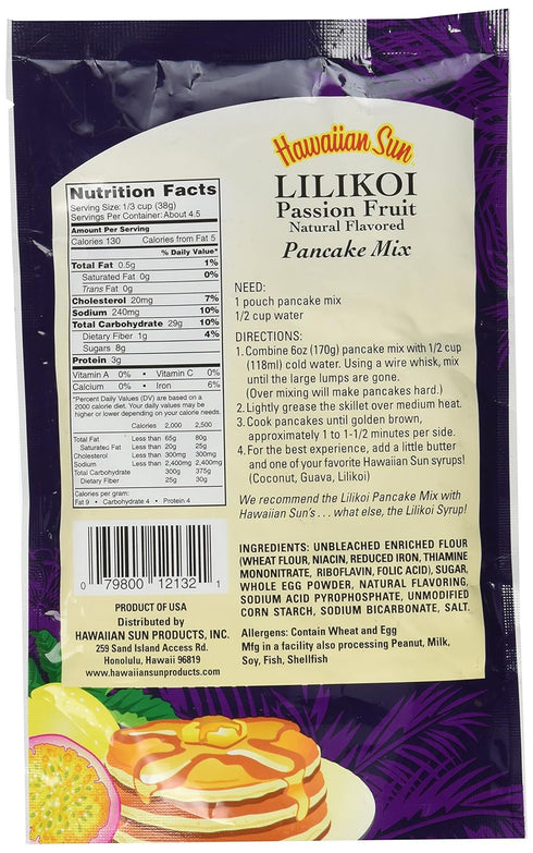 Hawaiian Lilikoi Passion Fruit Pancake Mix, From Hawaii