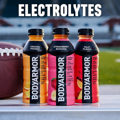 Potassium-Packed 16 Oz (Pack 12) BODYARMOR Sports Drink Sports Beverage, Orange Mango, Coconut Water Hydration, Natural