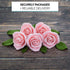 14-Piece Set (5 9 Global Sugar Art Wedding Cake Decorations Premium, Realistic Pink Sugar Flower Cake Topper Roses