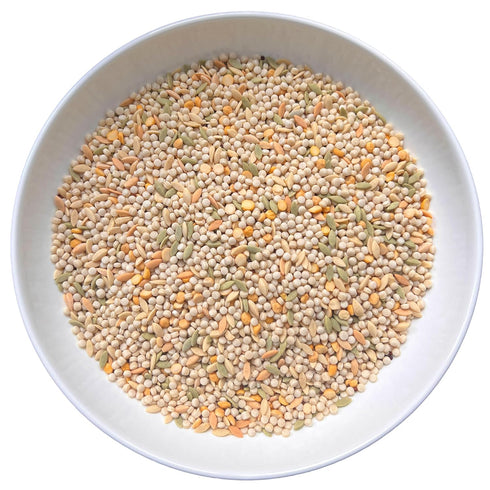 Generic Harvest Grains Blend of Pearled Couscous, Orzo, Baby Garbanzo Beans, and Red Quinoa