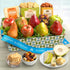 Fruitfully Classic Fresh Fruit Basket with Cheese and Nuts - Happy Birthday Edition