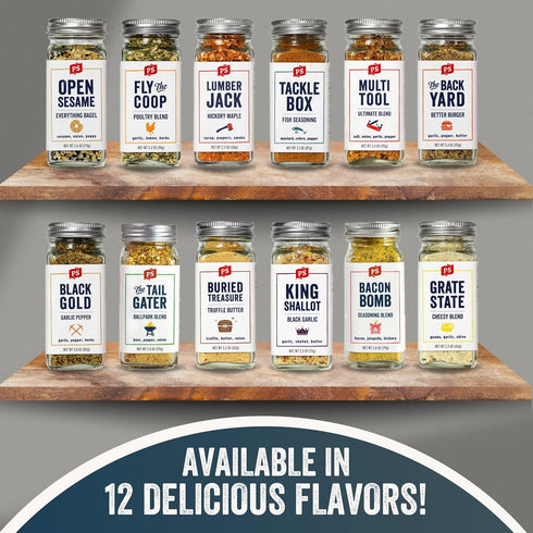 PS Seasoning Bacon Bomb - Jalapeno Hickory Seasoning, All Purpose Bacon Seasoning for Steaks, Pork, Chicken, Beef,