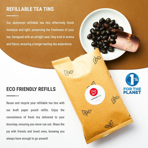 (5.3oz/150g) Senbird Premium Kuromamecha - Japanese Black Soybean Tea - From Hokkaido, Japan - Loose Leaf Kuromame