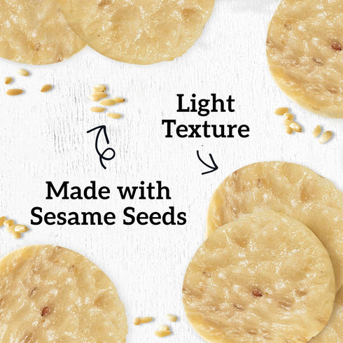 6-3.5 oz Good Thins Sesame Rice Snacks Gluten Free Crackers, Bulk Snack Crackers, Boxes