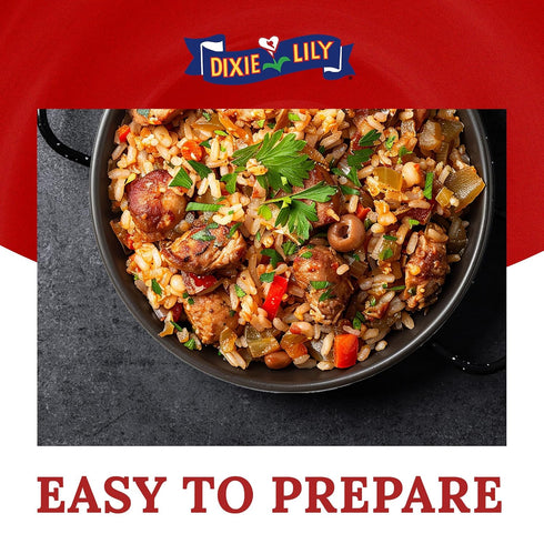 26oz, 2 Pack Dixie Lily Jambalaya Rice Mix - Long Grain Parboiled Rice with Bell Peppers, Onion & Spices, Enriched