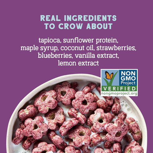 8 Oz (Pack 3), 5g 0g Seven Sundays Sunflower Cereal, Real Berry, Bag of Grain & Gluten Free, Upcycled Protein, Refined