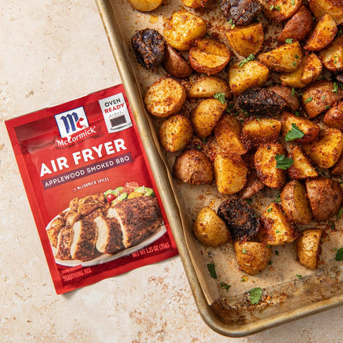 1.25 oz (Pack 12) McCormick Air Fryer Applewood Smoked BBQ Seasoning Mix