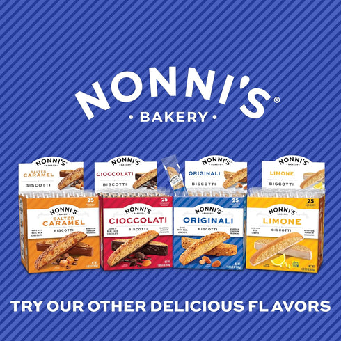 110 21.5 oz Nonni's Limone Lemon-Iced Biscotti Cookies Individually Wrapped Italian Tea-Time Snack, Crunchy
