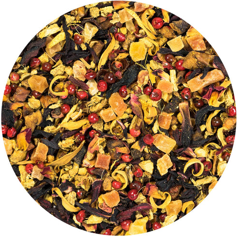 25 2.2 Tiesta Tea - Ginger Sweet Peach, Loose Leaf, Spicy Peach Herbal Tea, Non-Caffeinated Tranquility Blend, Bulk