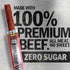 0.92 oz 5g 100% Beef,(Pack 40) Jack Link's Original Zero Sugar Beef Sticks - Meat Sticks - Ready to Eat Protein Snacks