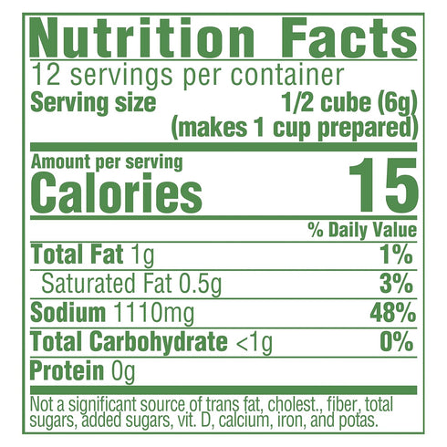 2.3 oz, 6 Count (Pack 3) Knorr Cube Bouillon, Beef cubes