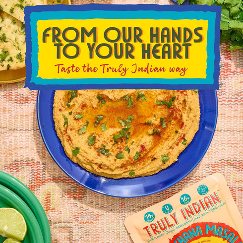 10 6-Pack Truly Indian Curried Chickpeas (Chana Masala) Ounce | Authentic Traditional Indian food | Made Fresh in India