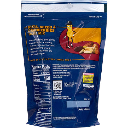 (6oz Pack 12) Planters Nuts & Cranberries Bags