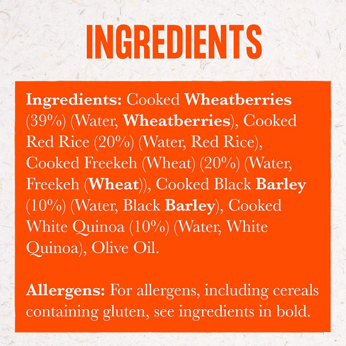 Merchant Gourmet Pack 6 250g Simply Cooked Glorious Grains with Red Rice & Quinoa - Microwave Rice Mix - Source