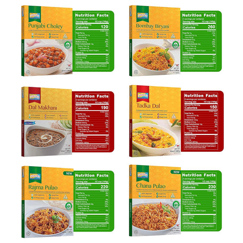 Ashoka Traditional Indian Meals 1932 - Vegetarian Beans 'n Rice Meal Kit, Kosher Certified, Pack of 10