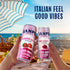 0g 24-Pack Sanpellegrino Soda Italiana Cherry Sorbetto Italian Sparkling Drink, Added Sugar, Real Fruit Juice, Italian