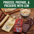 19mm, 16 Pack, 2-Pack LEM Products Mahogany Smoked Collagen Casings, Edible Sausage Casings, Stuffs Approximately