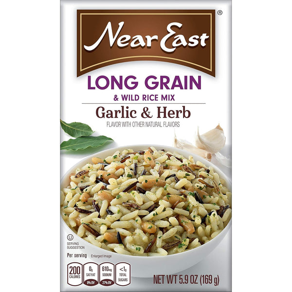 Near East Long Grain & Wild Rice Mix, Garlic & Herb 5.9oz