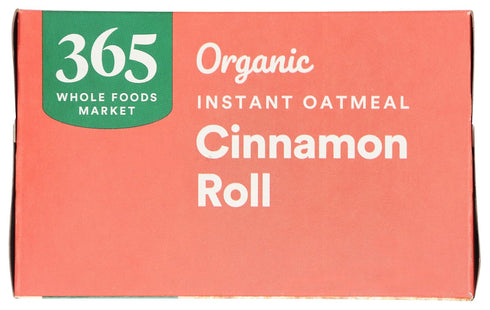 365 11.3 by Whole Foods Market, Organic Instant Oatmeal, Cinnamon Roll Flavor, Ounce