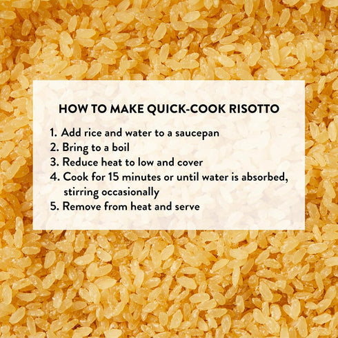 15 (3 Pack) DeLallo Quick Cook Cheese Risotto Rice Mix, Made in Italy, Ready in Minutes, Non-GMO, Authentic Italian