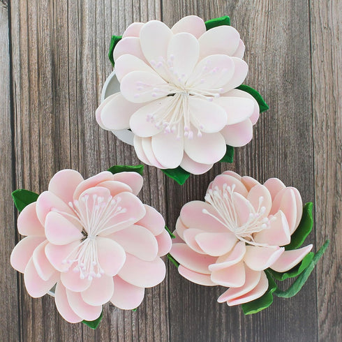 3 Count Global Sugar Art Protea Sugar Cake Flowers Medium Pink, by Chef Alan Tetreault