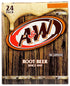 12 oz 24 pack A&W Root Beer Soda, fl cans