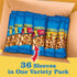 Pack, Packed (36 Count) PLANTERS Variety Salted Cashews, Salted Peanuts & Honey Roasted Peanuts, On-the-Go Nut Snacks