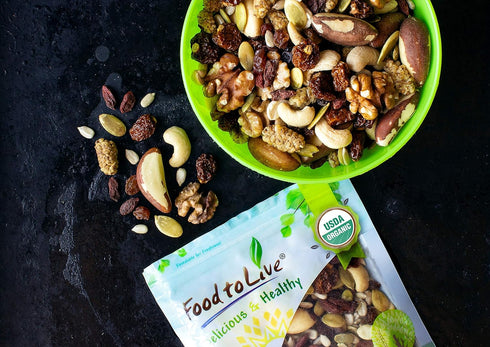 1 Mulberries, Organic Power Snack Mix, Pound Raw and Non-GMO Trail Mix Contains Goji Berries, Golden Berries, Raisins