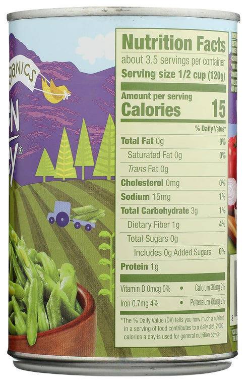 14.25 OZ GREEN VALLEY Organic French Style Green Beans