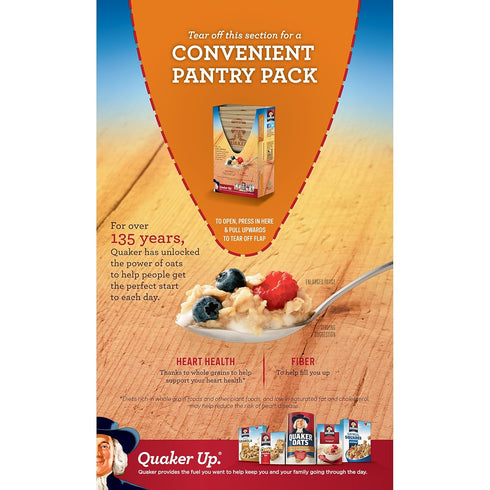 8 Packets Quaker Instant Oatmeal, Limited Edition Pumpkin Spice, Breakfast Cereal