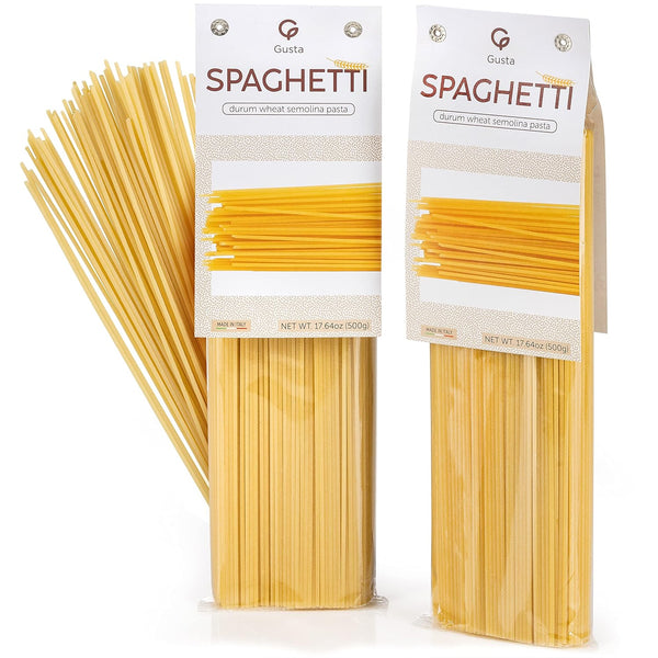 Gusta Spaghetti Noodles Pasta - Premium Italian Pasta from Italy - Durum