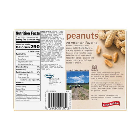 Little Debbie Crunchy Peanut Butter Bars - Delicious Snack Size
