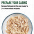 LEM Products Pre-Tubed Natural Hog Casings, 32-35mm, Edible Sausage Casings, 9.6 Ounce Package, Stuffs Approximately 50
