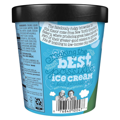 Ben & Jerry's 16 oz Ice Cream Chocolate Fudge Brownie