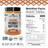 1 lb Just About Foods Organic & Keto Peanut Butter Creamy Gluten-Free, No Sugar Added, No Palm Oil, Unsweetened Peanut