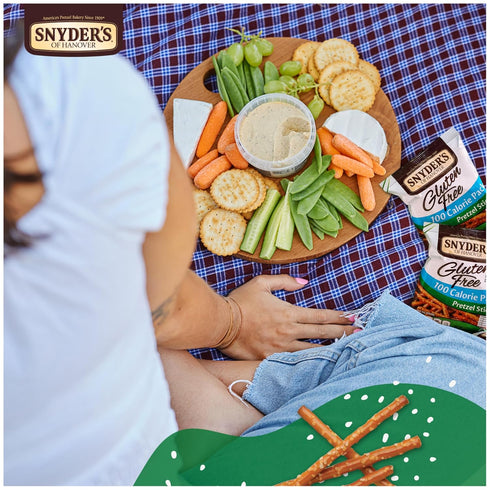 100 Packs, 24 Snyder's of Hanover Gluten Free Pretzel Sticks, Calorie Individual Ct