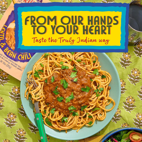 6-Pack 10oz Truly Indian Spiced Lentil & Bean Chili (Dal Makhani) Authentic Traditional Ready to Eat Indian food - Made