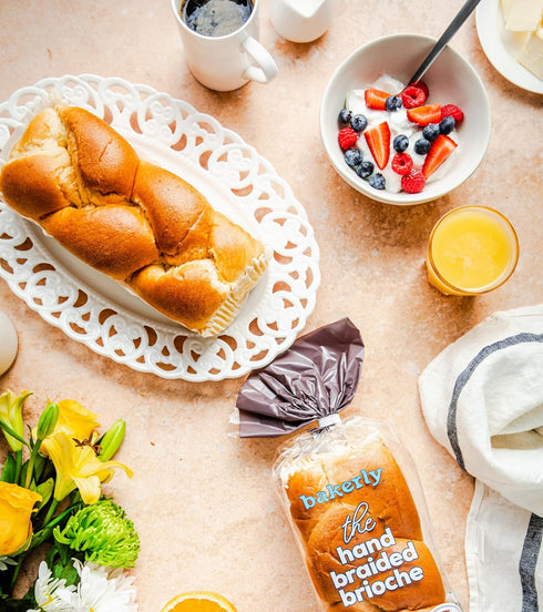 Pack 4, 1-Count (4 bakerly Hand Braided Brioche of Total Hand Braided Brioche Loaves)