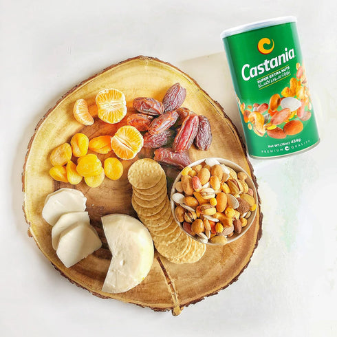 16oz Castania Lebanese Mixed Nuts, Super Extra Mix with Pistachios, Almonds, Cashews, Hazelnuts, Peanuts, Pumpkin
