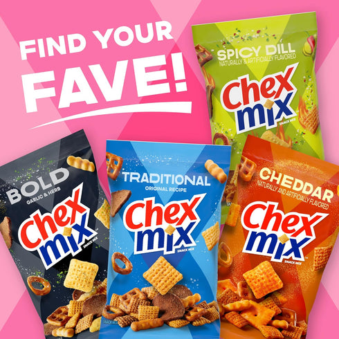 Chex Mix 13.5 oz Simply Chex Strawberry Crme Flavored Snack Mix, Family Size