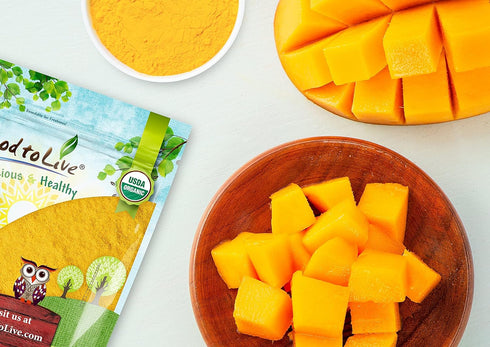 2 Food to Live Organic Mango Powder, Pounds - Non-GMO, Made from Raw Dried Fruit, Unsulfured, Vegan, Bulk, Great