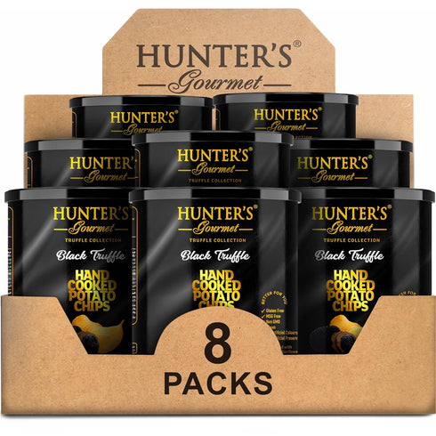 Hunter's Gourmet Truffle Chips | Cholesterol & Dairy Free | Black Truffle